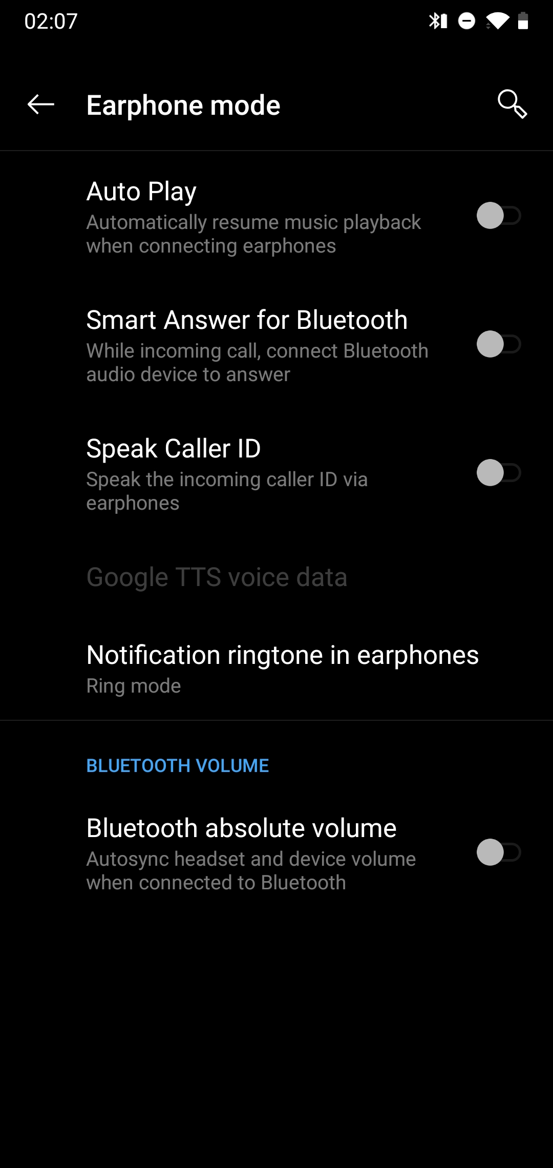 bluetooth absolute volume android